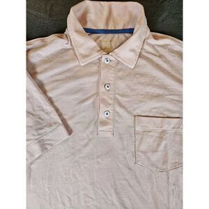 Lilly‎ Pulitzer Shirt Mens Medium Golf Polo Short Sleeve Cotton/ Spandex Pink
